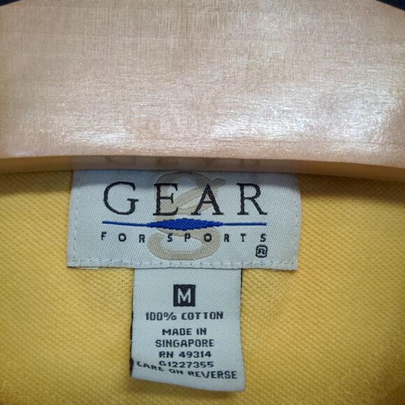 NCAA Men's 2000 Final Four Indianapolis Polo Shirt Yellow Medium Vintage Logo - Picture 12 of 15